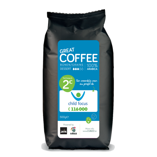 1 ZAKJE (500g) CUBZZ KOFFIE-BONEN - CHILDFOCUS