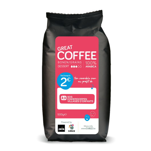 1 SACHET (500g) CAFÉ GRAINS CUBZZ - SOS Villages d'Enfants