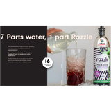 CUBZZ RAZZLE MIX & DRINK SIROOP (1 x 500ml) (voor 16 porties van 275ml) - KOMBUCHA + APPLE + JUNIPER + LEMON