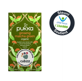 GREEN TEA - "Ginseng Matcha Green" - CUBZZ by PUKKA HERBS (20 piramide-zakjes)