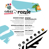 8 FLESJES - CUBZZ Razzle Zwarte bes - Appel - Dragon (8 x 275ml)