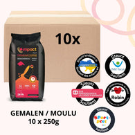 GEMALEN (PREMIUM) IMPACT-KOFFIE - 1 DOOS (10 x 250g)