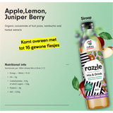 CUBZZ RAZZLE MIX & DRINK SIROOP (1 x 500ml) (voor 16 porties van 275ml) - KOMBUCHA + GEMBER + LIMOEN