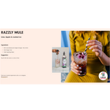 CUBZZ RAZZLE MIX & DRINK SIROOP (1 x 500ml) (voor 16 porties van 275ml) - KOMBUCHA + GEMBER + LIMOEN