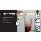 CUBZZ RAZZLE MIX & DRINK SIROOP (1 x 500ml) (voor 16 porties van 275ml) - KOMBUCHA + GEMBER + LIMOEN