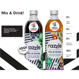 CUBZZ RAZZLE MIX & DRINK SIROOP (1 x 500ml) (voor 16 porties van 275ml) - KOMBUCHA + GEMBER + LIMOEN