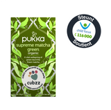 GREEN TEA - "Supreme Matcha Green" - CUBZZ by PUKKA HERBS (20 piramide-zakjes)